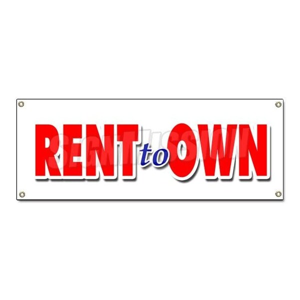 Signmission RENT TO OWN BANNER SIGN tv furniture computers household no credit check 2 - B-RENT TO OWN