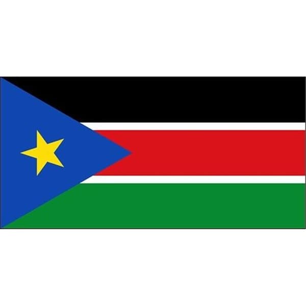 Ss Collectibles 2 X 3 ft. Nyl-Glo South Sudan Flag - SS2521558