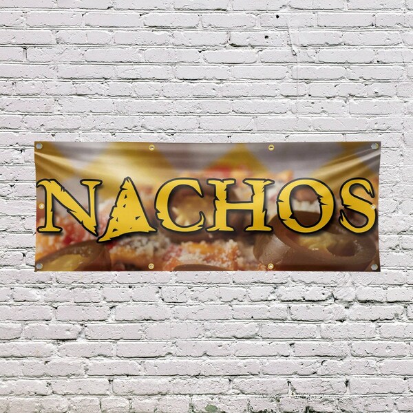 Signmission Nachos, 36 Inch x 96 Inch, Vinyl Banner - B-96-30746