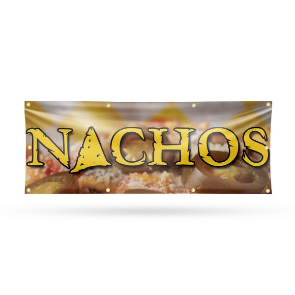 Signmission Nachos, 36 Inch x 96 Inch, Vinyl Banner - B-96-30746