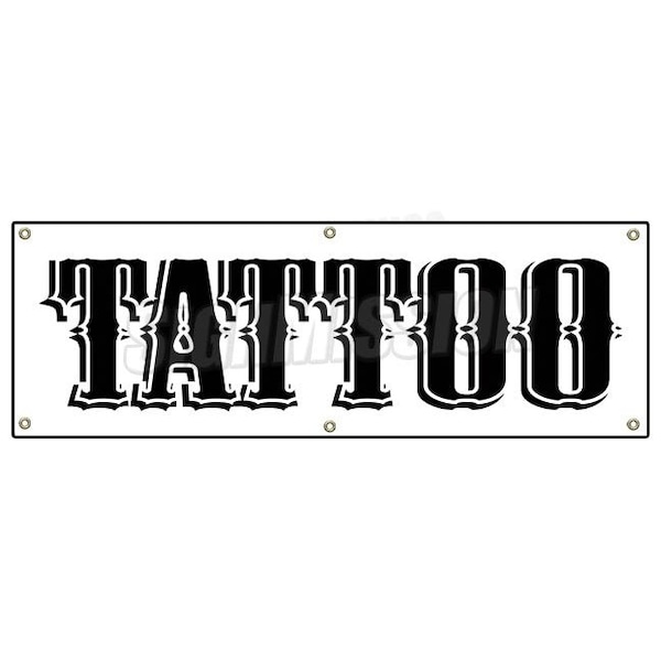 Signmission TATTOO BANNER SIGN shop artist signs gun modification art piercing art - B-72 TATTOO