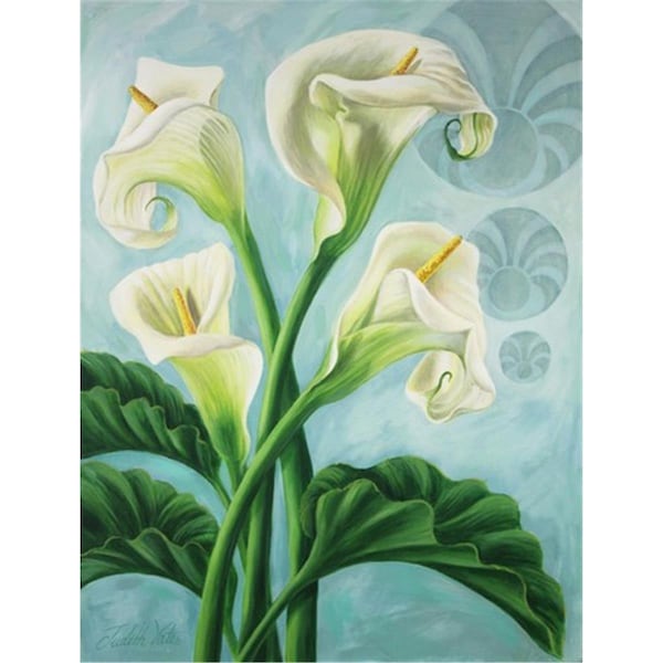 Carolines Treasures Arum Lilly by Judith Yates Flag Garden Size - JYJ0070GF