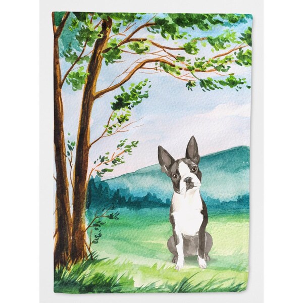 Patioplus Under the Tree Boston Terrier Garden Size Flag - PA2878319