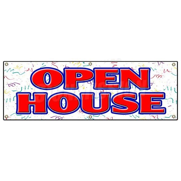 Signmission OPEN HOUSE BANNER SIGN for sale broker apartment home house real estate - B-72 OPEN HOUSE