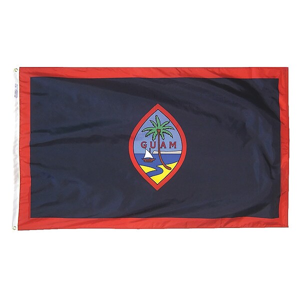 Annin Flagmakers Country Flag, Seal of Guam, 4 ft. H - GU-O-4X6