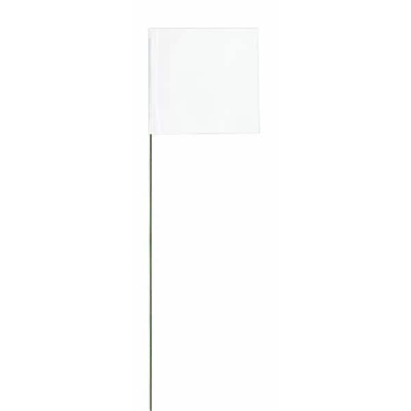 Swanson Tool Co Swanson Tool FWT21100 Flag Stake; White - 2 x 3 in. - Bundle of 100 - FWT21100