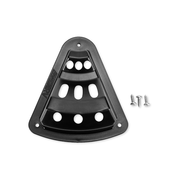 Camco FLAGHOLDER, 3 HOLE, SCREWMOUNT 3INW X 5INH, BLACK - 45505