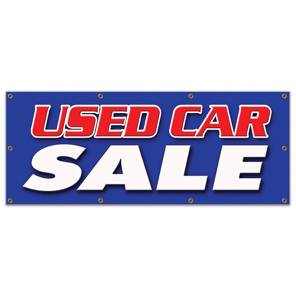 Signmission Used Car Sale, 36 Inch x 96 Inch, Banner - B-96 USED CAR SALE