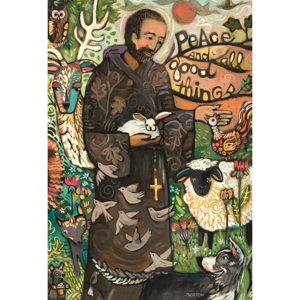 Dicksons 13 x 18 in St Francis Polyester Outdoor Garden Flag - FLAG1034