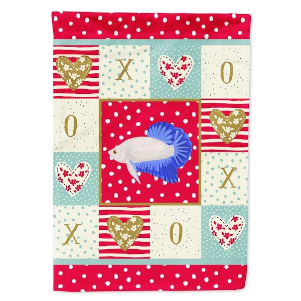 Carolines Treasures 11 x 0.01 x 15 in. Plakat Betta Love Flag Garden Size - CK5492GF