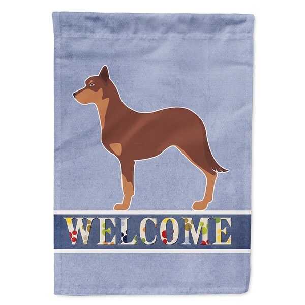 Carolines Treasures Australian Kelpie Dog Welcome Garden Size Flag - BB5533GF