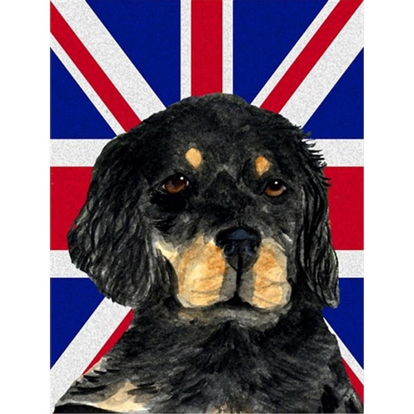 Carolines Treasures Gordon Setter With English Union Jack British Flag Flag Garden Size - SS4957GF