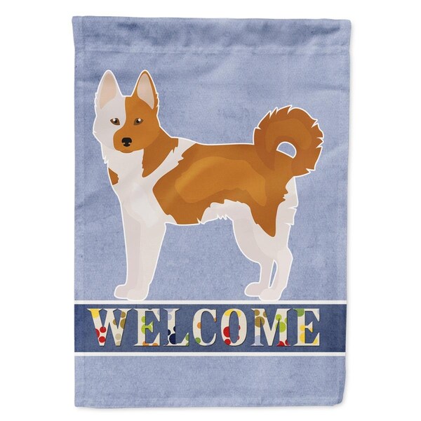 Carolines Treasures Nordic Spitz Welcome Garden Size Flag - CK3667GF