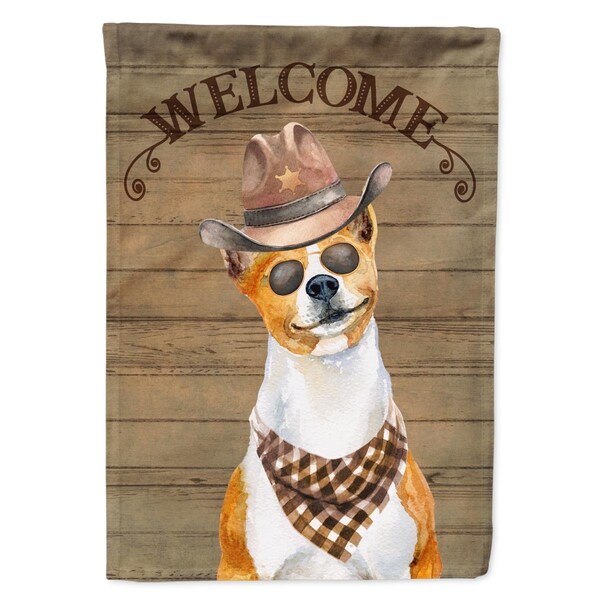 Carolines Treasures 11 x 0.01 x 15 in. Basenji Country Dog Flag Garden Size - CK6279GF