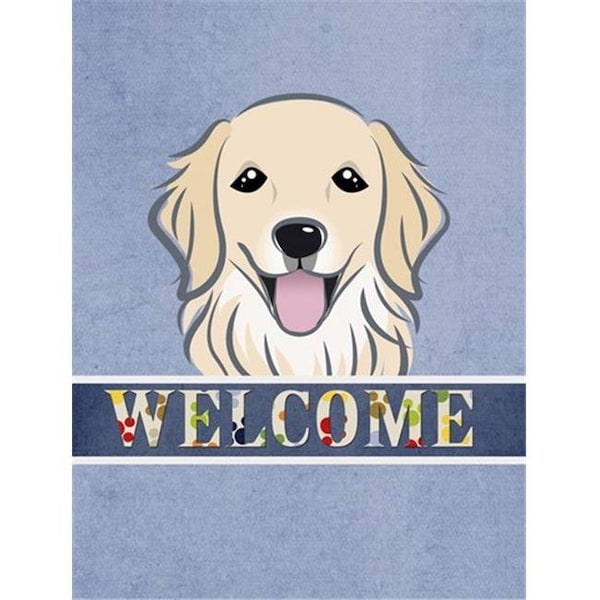 Carolines Treasures Carolines Treasures BB1391GF Golden Retriever Welcome Flag Garden Size - BB1391GF