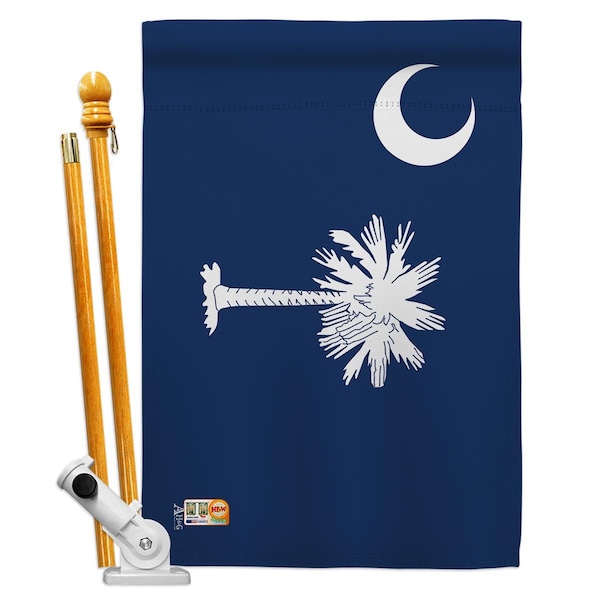 Cosa 28 x 40 in. South Carolina States Impressions Decorative Vertical House Flag Set - CO2673464