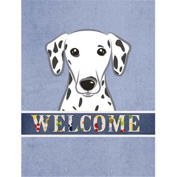 Carolines Treasures Carolines Treasures BB1396CHF Dalmatian Welcome Flag Canvas House Size - BB1396CHF