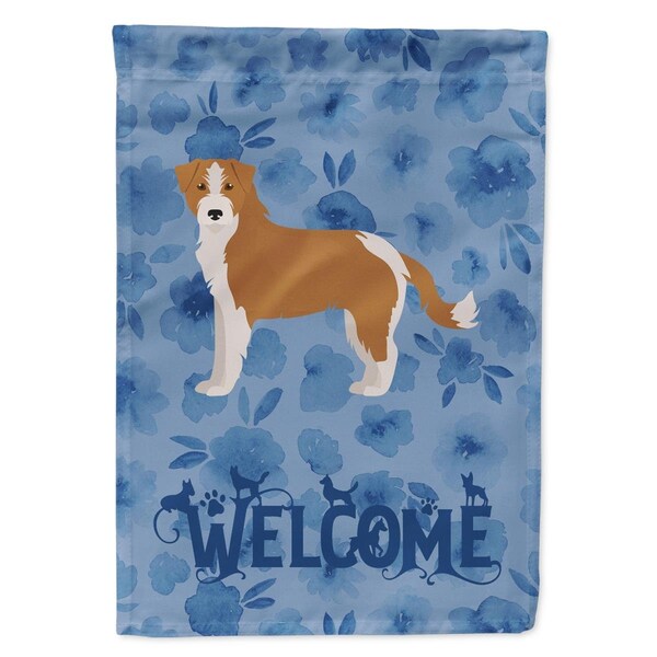 Carolines Treasures 28 x 0.01 x 40 in. Kromfohrlander Welcome Flag Canvas House Size - CK6010CHF