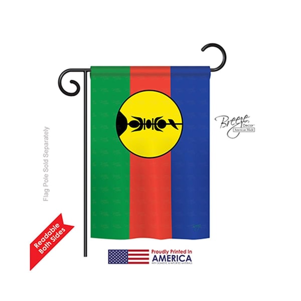 Gardencontrol New Caledonia 2-Sided Impression Garden Flag - 13 x 18.5 in. - GA586012