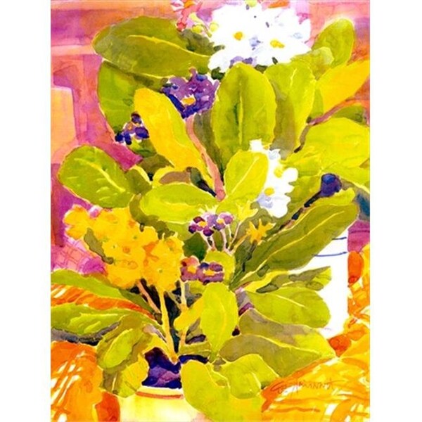 Carolines Treasures Carolines Treasures 6024CHF Flower Canvas Flag - House Size; 28 x 40 in. - 6024CHF