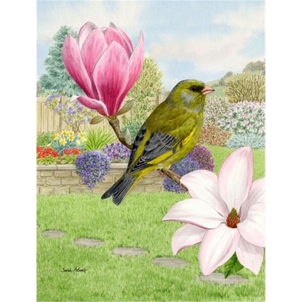 Patioplus European Greenfinch Flag Garden Size - PA253133