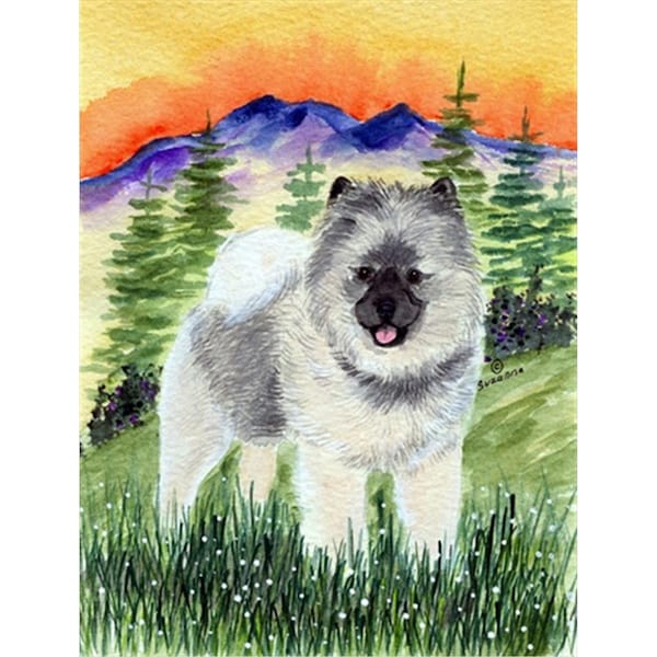 Carolines Treasures Keeshond Flag Canvas - House Size - SS8192CHF