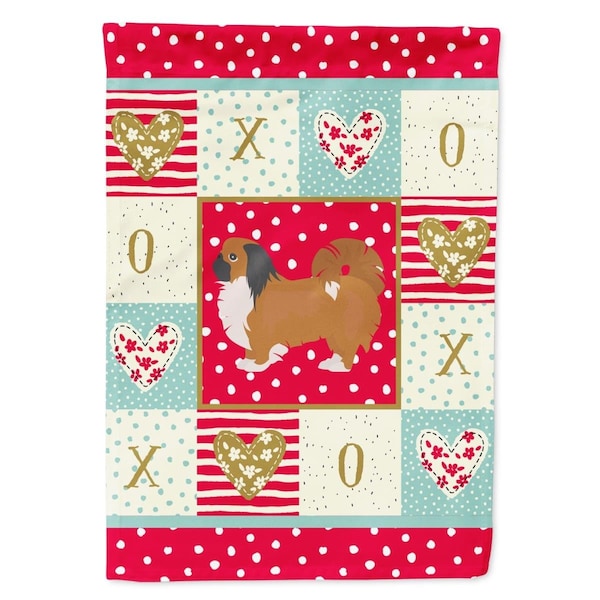 Carolines Treasures 11 x 0.01 x 15 in. Pekingese Love Garden Flag - CK5873GF