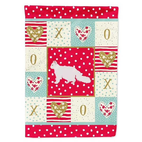 Carolines Treasures 11 x 0.01 x 15 in. Oregon Rex No.2 Cat Love Garden Flag - CK5663GF