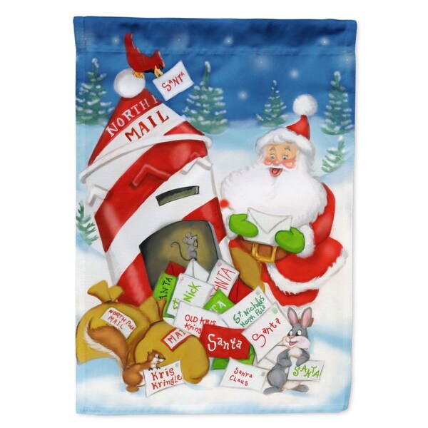 Carolines Treasures 11 x 0.01 x 15 in. Santa Claus Mail Call Garden Flag - PJH3019GF