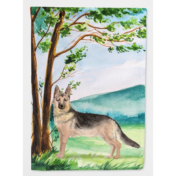 Patioplus Under the Tree German Shepherd Garden Size Flag - PA2894631