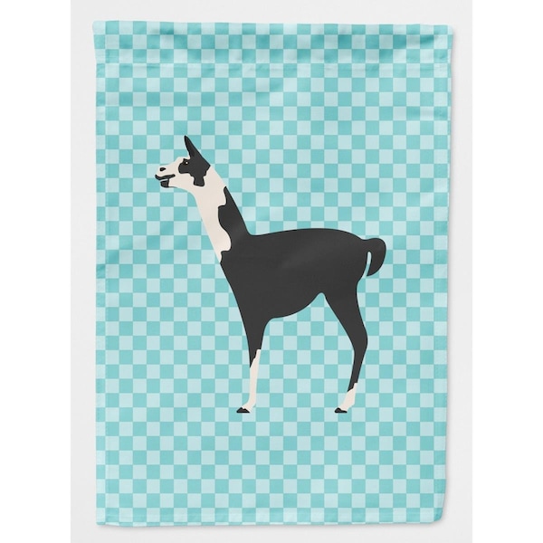 Patioplus Llama Q Ara Blue Check Flag Canvas House - PA2551222