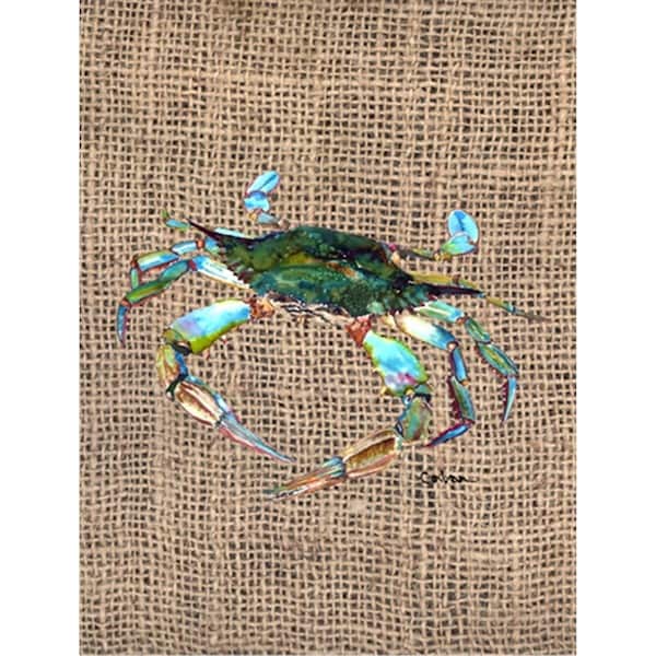 Carolines Treasures Crab Canvas Flag - House Size- 28 x 40 in. - 8731CHF