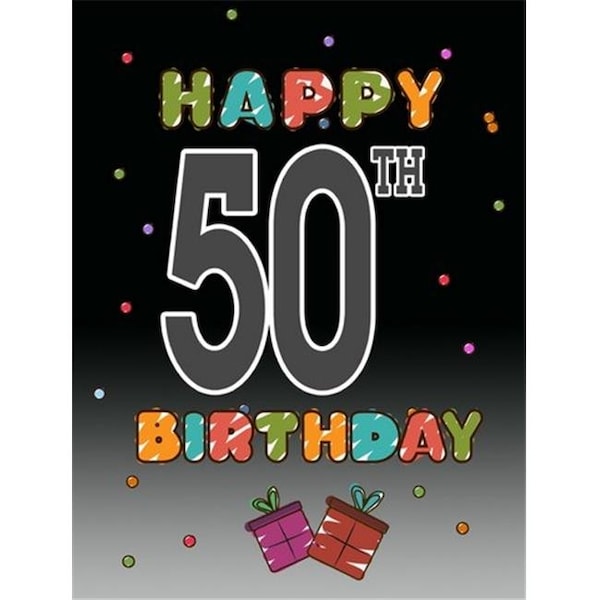 Carolines Treasures Carolines Treasures CJ1124GF Happy 50Th Birthday Flag Garden Size - CJ1124GF