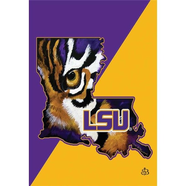 Dicksons Dicksons 08068 LSU Louisiana State Tigers Flag - 18 X 13 in. - 8068
