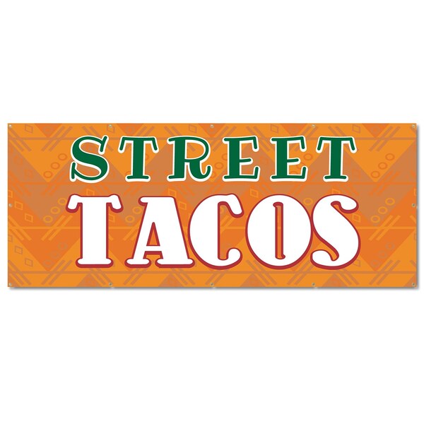Signmission Street Tacos, 48 Inch, Banner - B-120-30425