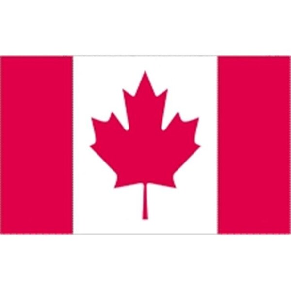 Annin Flagmakers Annin Flagmakers 191343 5 ft. X 8 ft. Nyl-Glo Canada Flag - 191343
