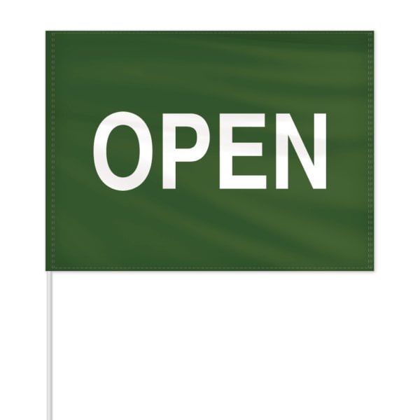 Global Flags Unlimited Open Message Field Flag - Green - 205587