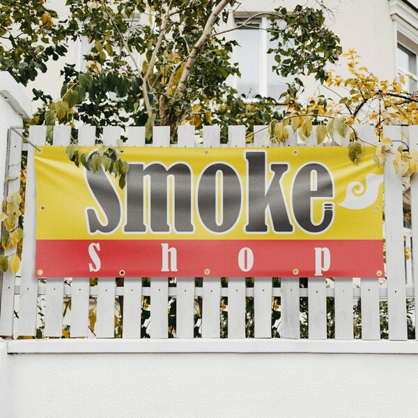 Signmission Smoke Shop, 48 Inch x 120 Inch, Vinyl Banner - B-120-30859