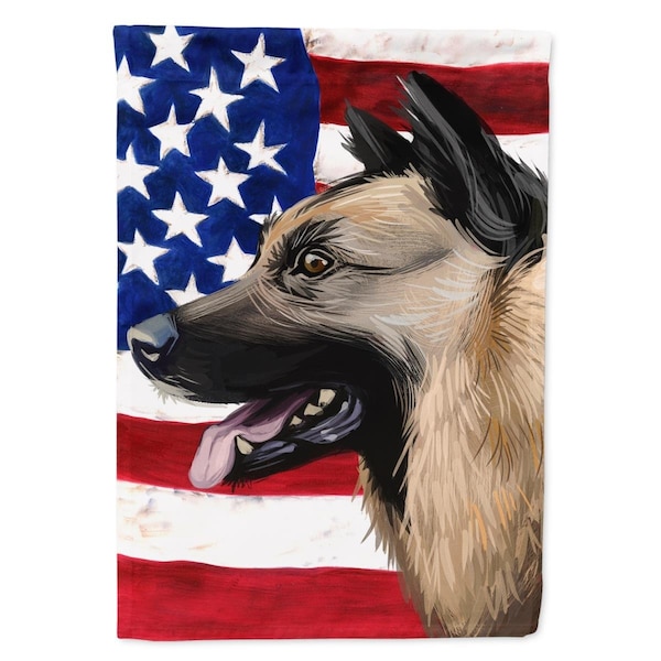Carolines Treasures Kunming Wolfdog American Canvas House Flag - 28 x 0.01 x 40 in. - CK6598CHF