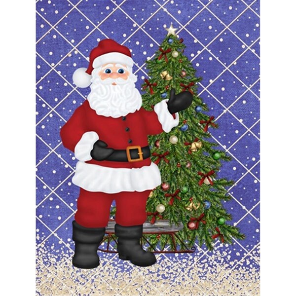 Carolines Treasures Santa Claus And Christmas Tree Flag Garden Size - SB3114GF