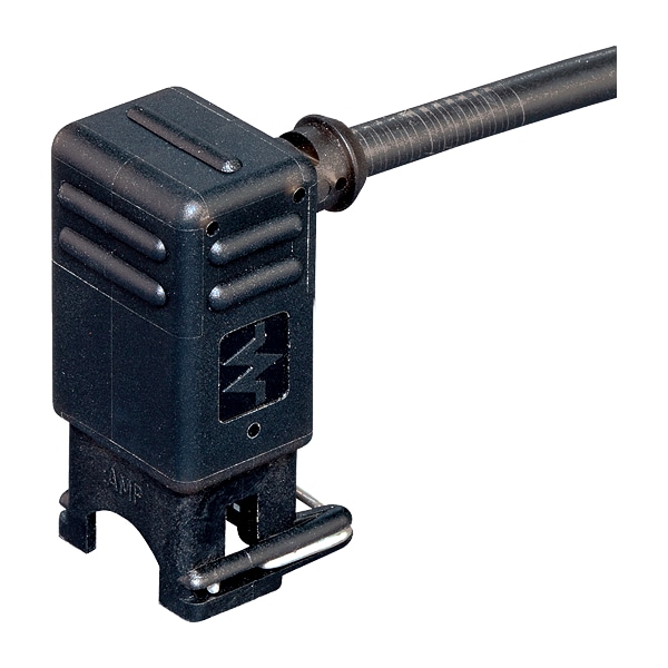 Temporizador junior de válvula con conector de ángulo de 90° LED VDR, PUR 2x0,75 negro 5m - 7000-70361-7500500