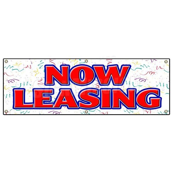 Signmission NOW LEASING BANNER SIGN for lease rent office retail space apartment apt - B-72 NOW LEASING