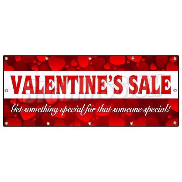 Signmission VALENTINES DAY SALE BANNER SIGN sale holiday valentine romantic love - B-120 VALENTINES DAY SALE