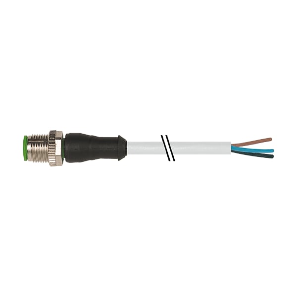 Murr Elektronik M12 macho 0° con cable, PUR 3x0.34 gy UL/CSA 5m - 7000-12001-2230500