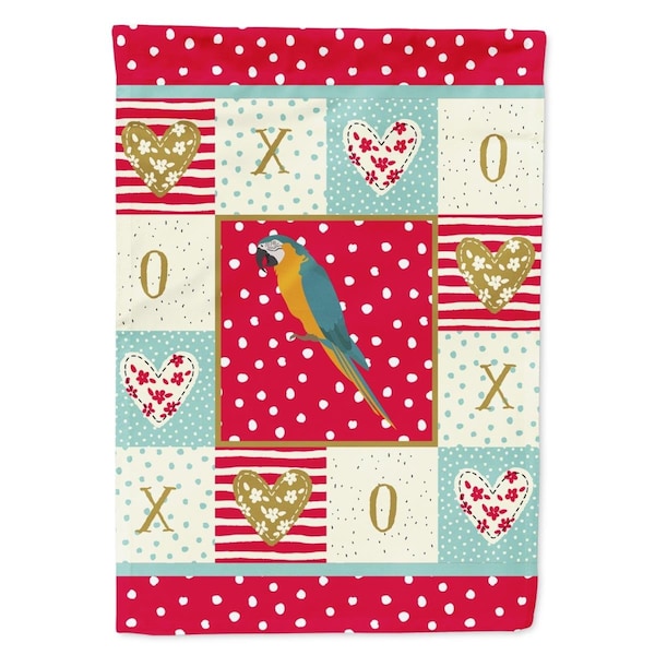 Carolines Treasures 11 x 0.01 x 15 in. Macaw Love Flag Garden Size - CK5523GF