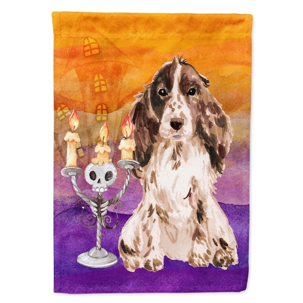 Carolines Treasures Hallween Chocolate Parti Cocker Spaniel Garden Size Flag - CK3211GF
