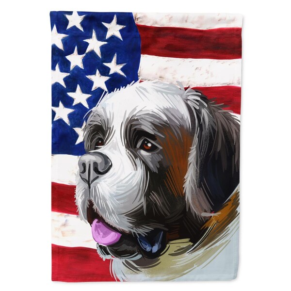 Patioplus Saint Bernard American Garden Flag - 11 x 0.01 x 15 in. - PA2897119