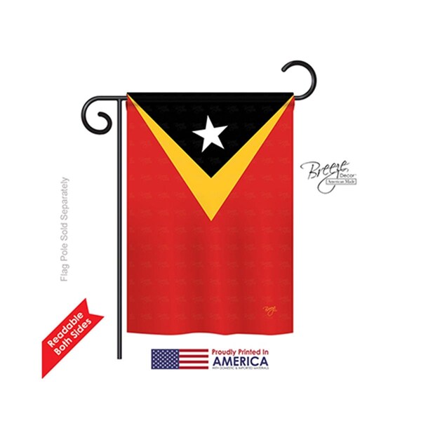 Gardencontrol East Timor 2-Sided Impression Garden Flag - 13 x 18.5 in. - GA576232