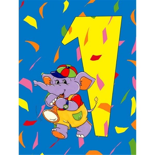 Patioplus Happy 1st Birthday Age 1 Flag Garden Size - PA633160