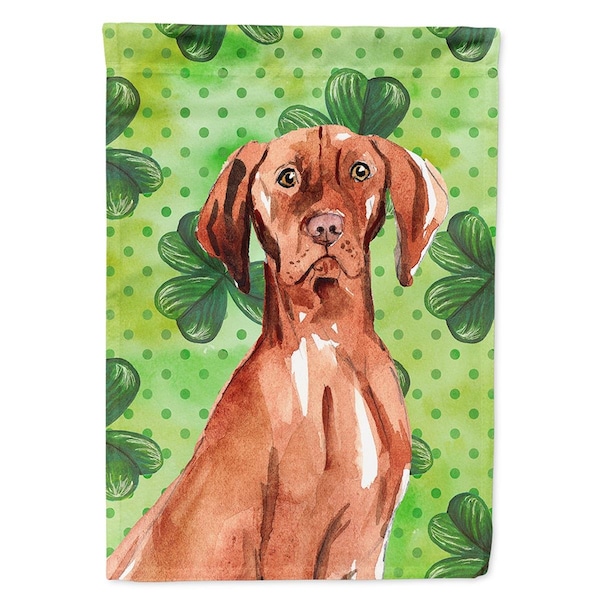 Carolines Treasures Shamrocks Vizsla Flag Canvas House Size - CK1803CHF